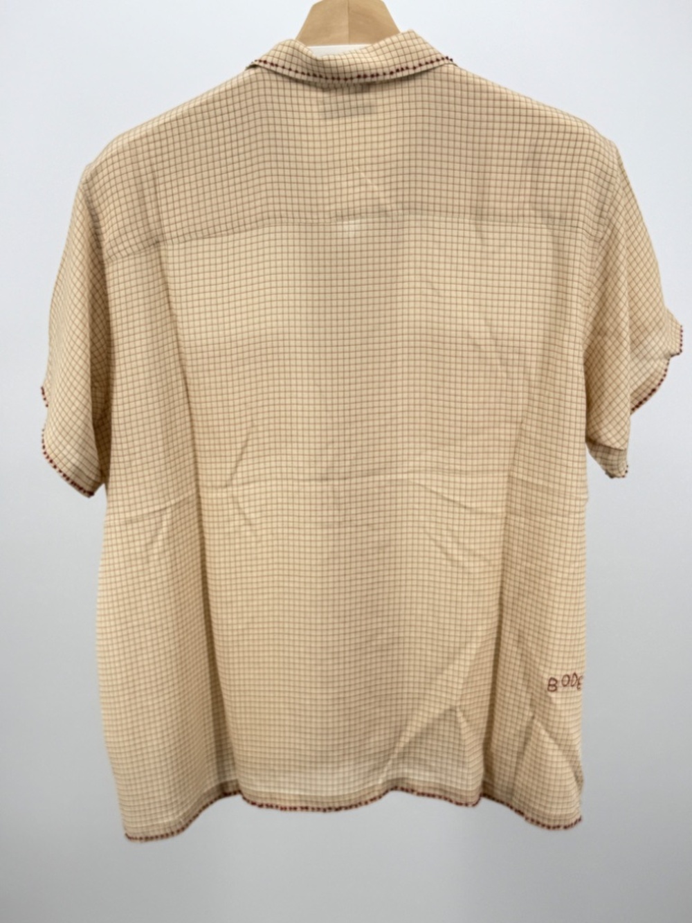 Bode Windowpane Silk Shirt - Picture 2 of 6